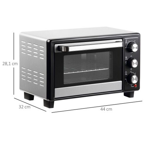 Homcom Horno Eléctrico Gris 44 x 32 x 28.1 cm 2