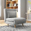 Homcom Sofá Cama Individual Gris 72 x 78 x 79 cm 2