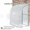 Outsunny Invernadero Blanco 200 x 100 x 215 cm 6