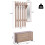 Homcom Mesa Centro Elevable Marrón 90 x 21.5 x 116 cm 3