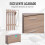 Homcom Mesa Centro Elevable Marrón 90 x 21.5 x 116 cm 6