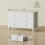 Homcom Cómoda para Dormitorio Blanco 120 x 40 x 78 cm 3