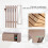 Homcom Mesa Centro Elevable Marrón 90 x 21.5 x 116 cm 8