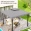 Outsunny Techo de Repuesto Gris 300 x 300 cm 2