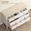 Homcom Cómoda para Dormitorio Blanco 120 x 40 x 78 cm 4