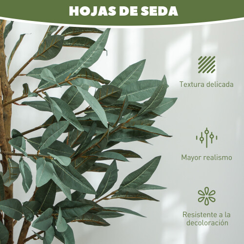 Homcom Planta Artificial Verde 15 x 15 x 120 cm 2