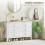 Homcom Cómoda para Dormitorio Blanco 120 x 40 x 78 cm 5