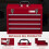 Durhand Caja de Herramienta Rojo 51 x 22 x 39.5 cm 4