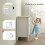 Homcom Cómoda para Dormitorio Blanco 120 x 40 x 78 cm 6