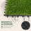 Outsunny Césped Artificial Verde 30 x 30 x 3.5 cm 3