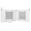 Outsunny Paredes para Carpa Blanco 295 x 195 cm 3