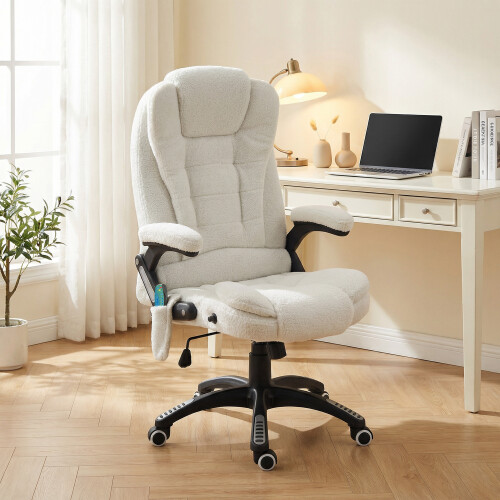 Vinsetto Silla de Masaje Blanco 67 x 74 x 116 cm 2