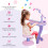 Homcom Piano Infantil Rosa 55 x 24 x 83 cm 5