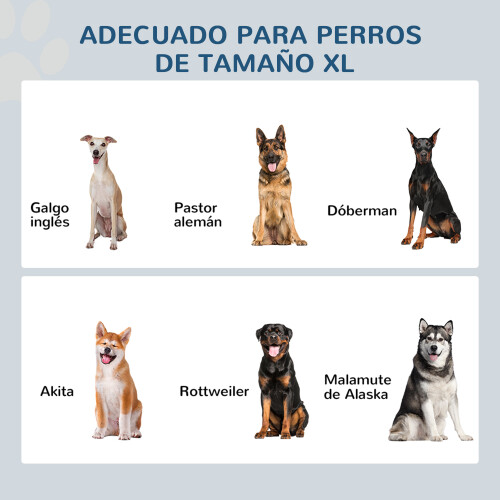 PawHut Comedero para Perro Blanco 60 x 30 x 41 cm 2