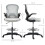 Vinsetto Silla de Escritorio Gris 59 x 65 x 122 cm 3
