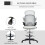 Vinsetto Silla de Escritorio Gris 59 x 65 x 122 cm 4