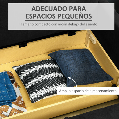 Homcom Sofá Cama Gris 152 x 101 x 81 cm 1