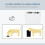PawHut Comedero para Perro Blanco 60 x 30 x 41 cm 6