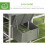 PawHut Gallinero Gris 310.5 x 149.5 x 149 cm 4