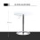 Homcom Mesa de Bar Blanco 60 x 60 x 93 cm 4