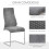 Homcom Set 4 Sillas Comedor Gris 45 x 61 x 98 cm 7