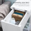 Homcom Mesa Auxiliar Blanco 60.5 x 32.5 x 70 cm 5
