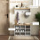 Homcom Muebles de Pasillo Blanco 75 x 30 x 50 cm 4