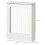 Homcom Cubierta de Radiador Blanco 60 x 18 x 84 cm 3