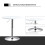 Homcom Mesa de Bar Blanco 60 x 60 x 93 cm 5