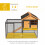 PawHut Conejera de Exterior Multicolor 122 x 63 x 92cm 2