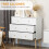 Homcom Cómoda con Cajone Blanco 80 x 30 x 80 cm 3