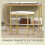 Homcom Tocador de Maquillaje Blanco 80 x 40 x 138 cm 6