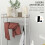 Homcom Perchero de Ropa Marrón 58.5 x 30 x 178 cm 4