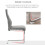 Homcom Set 4 Sillas Comedor Gris 45 x 61 x 98 cm 8