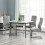Homcom Set 4 Sillas Comedor Gris 45 x 61 x 98 cm 4