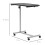 Homcom Mesa Auxiliar Negro 77 x 40 x 100 cm 4