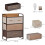 Homcom Cómoda de Tela Multicolor 58 x 29 x 78.5 cm 5