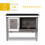 PawHut Conejera de Madera Gris 91 x 46 x 71 cm 4