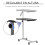 Homcom Mesa Auxiliar Negro 77 x 40 x 100 cm 6