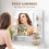 Homcom Tocador de Maquillaje Blanco 80 x 40 x 140 cm 2