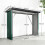 Outsunny Cobertizo para Leña Verde 213 x 66.5 x 150 cm 3