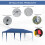 Outsunny Carpa Plegable Azul 585 x 295 x 270 cm 3