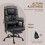 Vinsetto Silla de Oficina Negro 66 x 75 x 122 cm 3