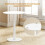 Homcom Mesa de Comedor Blanco 60 x 60 x 72 cm 5