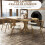 Homcom Sillas de Comedor Marrón 51 x 51 x 71 cm 2