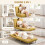 Homcom Sofá Cama Individual Amarillo 80 x 75 x 83 cm 5
