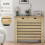 Homcom Cubre Radiadore Marrón 111 x 19 x 95.5 cm 3