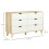 Homcom Cómoda con Cajone Bicolor 120 x 40 x 76 cm 3