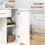 Homcom Tocador de Maquillaje Blanco 80 x 40 x 140 cm 4