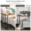 Homcom Mesa Lateral Bicolor 51 x 36 x 65 cm 5